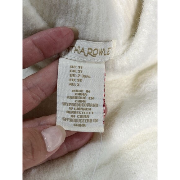 Cynthia Rowley Baby Girl Sweater – Christmas Reindeer – Size 3T – New With Tags - Picture 3 of 11